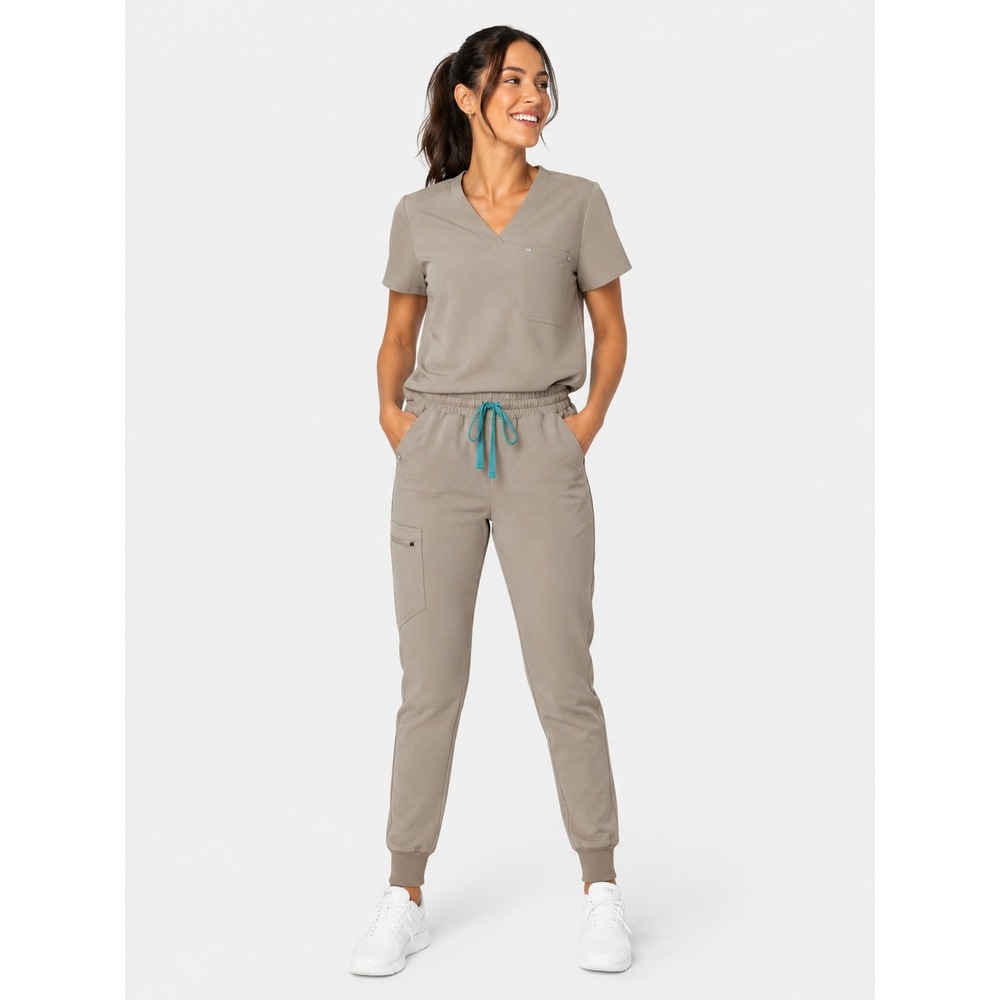 FIGS Technical Collection Khaki Tan Beige Scrub Jogger Pants XS